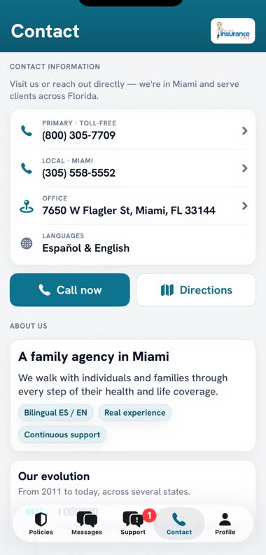 The agency’s numbers and address