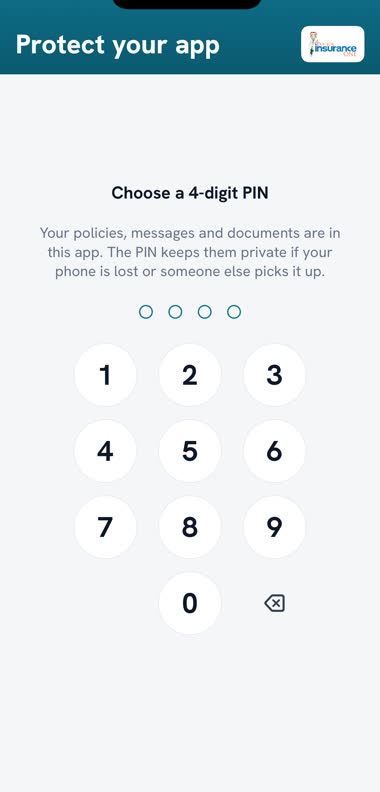 Choosing a four-digit PIN